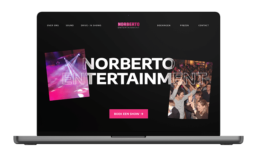 Norberto Entertainment - Website laten maken door Licentia Marketing